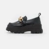 Buffalo Vegan Aspha Loafer ChainScarpe Con PlateauBlack Donna Scarpe Con Tacco BU311E00Q-Q11