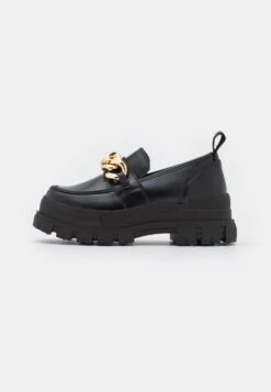 Buffalo Vegan Aspha Loafer ChainScarpe Con PlateauBlack Donna Scarpe Con Tacco BU311E00Q-Q11
