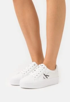 Calvin Klein Jeans Vulc Flatform LaceupSneakers BasseBright White Donna Sneakers 6CA11A08I-A11