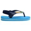 Havaianas Brasil Logo IiInfradito Da BagnoTurquoise Navy Blue Bambini Sandali Da Spiaggia HA116G01C-K11